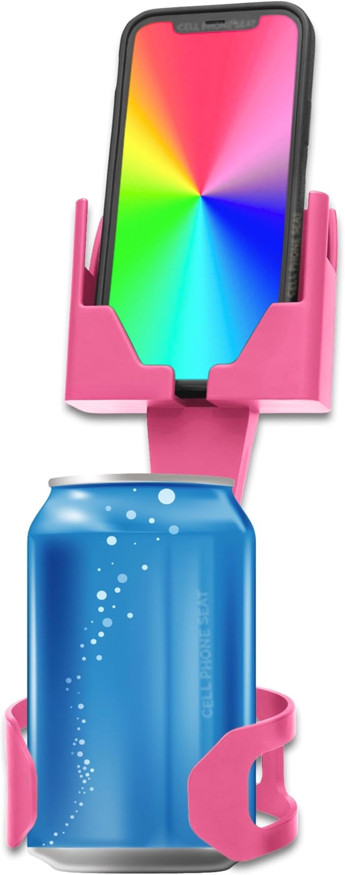 Cup Holder Phone Holder Mount for Car - Universal Adjustable Expander Cradle Hands-Free Driving - Compatible with All Smartphones Car Mount for iPhone Samsung Google Android Mobile Accessories Pink by CellPhoneSeat