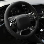 Rueesh Steering Wheel Cover Microfiber Leather Universal for 14.5-15 Inch | Anti-Slip Car Wheel Cover for Women and Men, Durable, Breathable Embossing, Soft Padding - Image 9