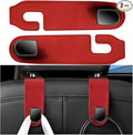 Car Seat Headrest Hook, 2PCS Vehicle Seat Back Hangers Organizer for Handbag Purse Coat, Automotive Interior Headrest Storage Hooks, Universal for SUV Automobile Truck (Red) by Unknown