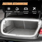YoRise Car Trunk Light Strip, 157.48" Universal Flexible Auto Interior LED Lamp Strip Decoration, Waterproof Vehicle Trunk Ambient Lighting Accessories for Car SUV (White) - Image 3