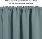 RYB HOME Blackout Curtains for Bedroom Living Room Nursery 63 inches Long | Thermal Insulated, Privacy Protection, Rod Pocket, Drapes for Office Home Theater, W42 x L63, Dusty Blue, 2 Panels - Image 8