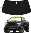 Premium Windshield Sun Shade for 2019-2025 2026 Dodge RAM 1500, Reflective 310T Material Front Window Sun Visor Blocks UV Rays Foldable Sunshade by PIMCAR