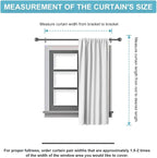 RYB HOME 54 inch Curtains for Living Room Bedroom, Rod Pocket | Thermal Insulated, Room Darkening, Temperature Balance, Shades for Studio Dorm Rental Room, W42 x L54, Natural, 2 Panels - Image 8