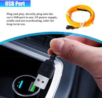 Car LED Strip Lights, 9.84FT 5V Waterproof Flexible Vehicle Ambient Lighting Kits with USB Port, Automotive Lamp Strips Decorations, Universal for SUV Automobile Truck (Yellow) - Image 4