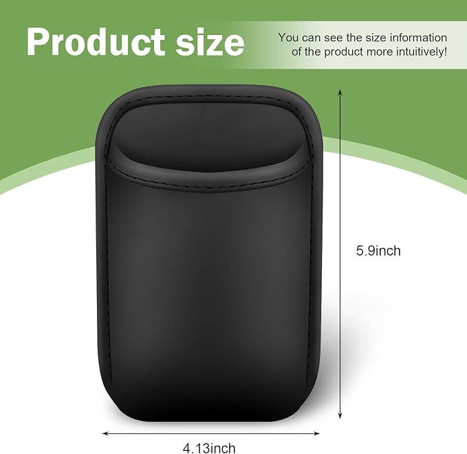 Car Seat Side Storage Pouch, Automotive Interior Phone Holder Organizer, Vehicle Gap Storage Bag for Small Items, Universal for Most Cars (Black) - Image 2
