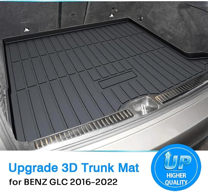 Powerty Trunk Mat for Mercedes-Benz GLC250 GLC300 GLC350 GLC43 AMG GLC Class 2016-2022 (Not for GLC Coupe Series), All Weather TPE Cargo Mat Liner for Rear Trunk - Image 2
