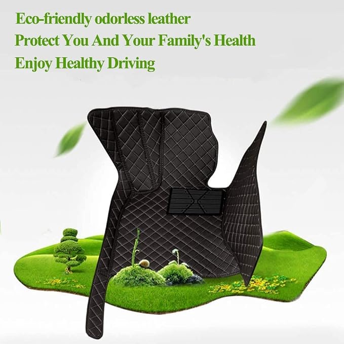 Car Floor Mat Compatible with Infiniti QX50 SUV 2013-2017 ONLY, Front & Rear Seat Floor Liner Black - Image 7
