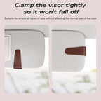 Sotfamily Magnetic Sunglass Holder for Car Visor, 2 Packs, Faux Leather | Strong Magnetism, for Most Car Visors, No Marks on Visor, Gift-Ready Packaging, Sunglass Organizer, Car Accessories for Men - Image 9