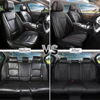 Car Seat Covers Full Set Custom Fit for Acura TL 1999-2014 , Black&Red | Premium Faux Leather, Waterproof, Anti-Slip, Airbag Compatible, Breathable, Car Seat Protectors, 2 Rows 5 Seats - Image 6