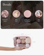 Mini Makeup Bag with Small Cosmetic Bag Travel Essentials Organizers,TSA Approved Toiletry Bag Makeup Pouch Clear Cosmetic Bags for Women,Pink - Image 6