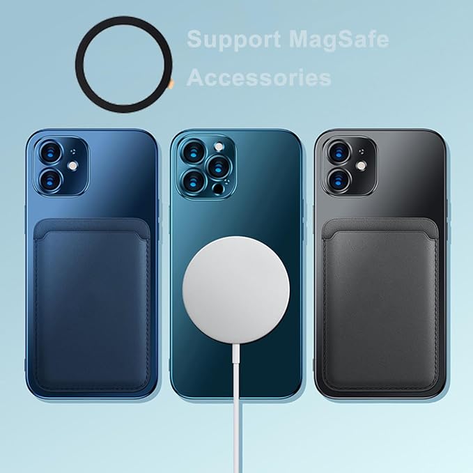 TENOC Universal Metal Ring Sticker for Magnetic Charger Compatible with iPhone/Samsung/Android All Cellphones, Magnetic Mount/Phone Holder Conversion Accessories, 3Pcs, Black - Image 6