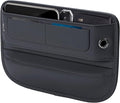 Universal Fit Premium Leather Car Seat Gap Filler Organizer, Center Console Organizer with Card Slots, Clever Gifts for Car SUV Truck Owners (Black, 1 Pack) by Owntow
