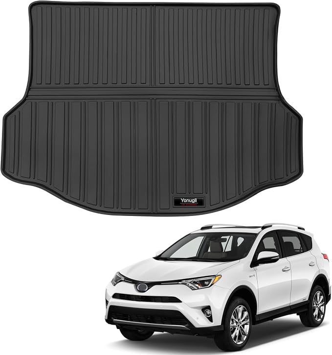 Custom All Weather TPE Cargo Mats Trunk Liner for 2013-2018 Toyota RAV4 Accessories (for 2013-2018 Toyota RAV4) by Yonugli