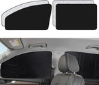XCBYT Magnetic Side Window Sun Shade, 100% Blackout Privacy Sun Protection | 4-Pack 100% blackout privacy & UV cooling for camping & naps. Magnetic attach (iron frames only) for up to 33-inch windows - Image 7