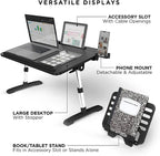 Limitless TotalDesk Portable Modern Workstation and Lap Desk with Adjustable Height & Tilt (Black) - Image 6