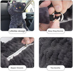 Tissue Box Cover Plush Tissue Box Holder for Car, Home, Decorative Holder/Organizer for Bathroom Vanity Countertop, Nightstands, Office Desk-Cat - Image 4