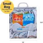 Superio Hot and Cold Insulated Bags for Food Delivery, Grocery Shopping Bags, Food Storage for Hot and Frozen Food for Travel, Disposable Cooler Bag, Reinforced Thermal Lunch Bag (4, 12"x13.5") - Image 2