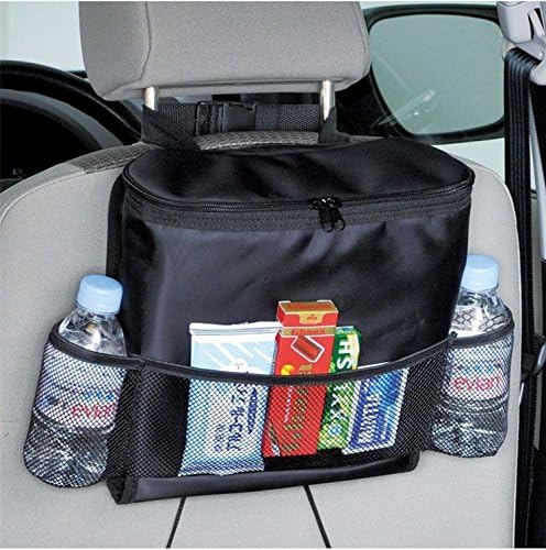KAFEEK Car Seat Organizer/Auto Seat Back Organizer/Multi-Pocket Travel Insulated Drinks Holder Cooler/Storage Bag Cool Wrap Bottle Bag with Mesh Pockets(Heat-Preservation) - Image 7