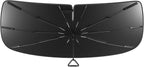 Windshield Sun Shade Umbrella for Toyota 4Runner 2010-2024, Foldable Umbrella Sunshade with Silver Heat Shield to Keep Cool by Pigenius