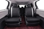 Sienna Car Seat Covers Custom Fit for 2011-2020 Toyota Sienna LE,XLE,Limited,L,XLE Premium,Limited Premium,7-Seater,Full Coverage,Airbag Compatible Polyester Seat Protector (Full Set,Black) - Image 7