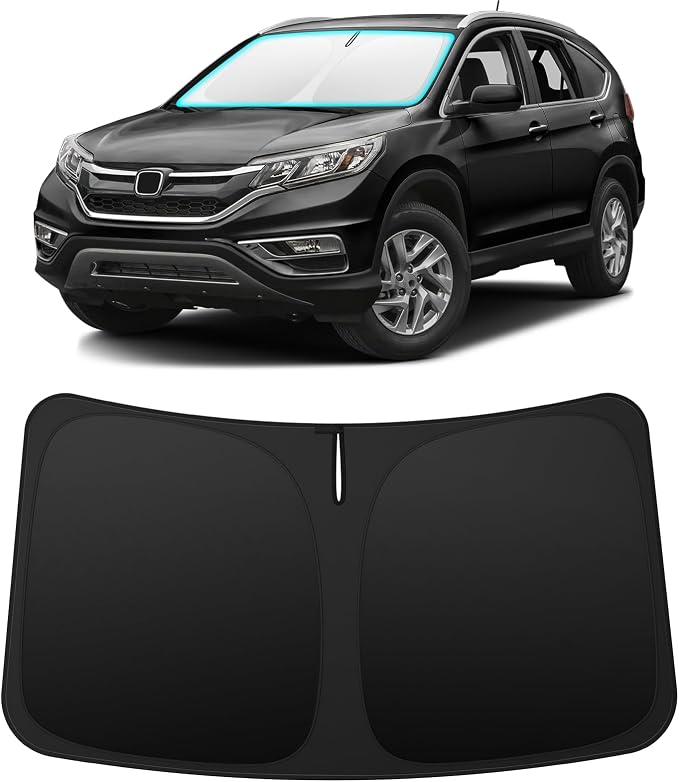 INSAUTO Custom Fit Windshield Sun Shade for Honda CRV CR-V 2012-2016 | Foldable Front Window Sunshade Car Accessories, UV & Heat Reflector, Keeps Interior Cool, Includes Storage Bag by INSAUTO
