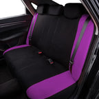 Flying Banner Butterfly car seat Covers ful Set Fashion Universal Lady Woman Female Rear Bench Split Colorized (Full Set, Purple) - Image 7