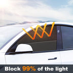 XCBYT Magnetic Car Side Window Shades, 100% Blackout Privacy Curtains | Blackout privacy for camping, naps & work. Keeps your car cool. Fits steel frames only, measure first - Image 9