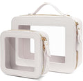 Clear Makeup Bag Small, TSA Approved Portable Toiletry Bag with Zipper Cosmetic Travel Bag Makeup Organizer Case Mini Makeup Pouch for Purse Car Organizer Bag for Women Men by FFpaw