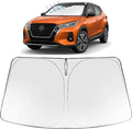 Proadsy Custom Fit 2025-2026 Nissan Kicks Windshield Sun Shade, Blocks Heat | 240T Heat Shield, Drops Temp 54°F, Blocks 99% UV, Prevents Dashboard Cracking, Summer Parking & Beach Trips, Easy Twist-Fold by Proadsy