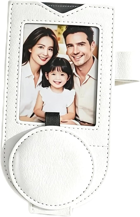 Sunglasses Holder for Car Visor, Magnetic Visor Clip with Photo Display | Universal Car Organizer for Sunglasses, Secure One-Hand Access Visor Sunglass Holder for Cars Trucks SUVs, 1 Pack White by Unknown