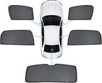 Car Magnetic Sun Protection Curtain 5PCS Suitable for Audi A4 Allroad (B8) 2013 2014 2015 2016 UV Protection, Insect Screen, Rear Passenger Side Window Visor by BoxCheer