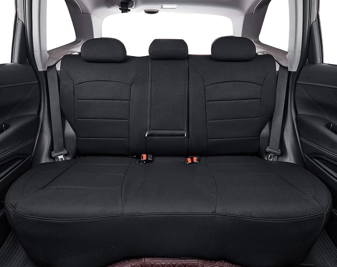 coverdream Forester Seat Covers Custom Fit for 2019-2024 Subaru Forester SUV Seat Cushion,Fully Covered,Airbag Compatible UV-Resistant Polyester Car Seat Protector(Full Set,Black) - Image 4