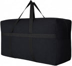 YiKitHom Extra Large Storage Canvas Duffle Bag for Travel, Black Oversized Giant Big Traveling Duffle Bag by YiKitHom