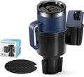 Car Cup Holder Expander W/Offset Adapter, 2-in-1 Cup Holder Extender for Large Bottles up to 4.3", Adjustable Base Fits Stanley, Hydro Flask, Yeti, Universal Car Cup Holder for Most Vehicles by Cxprctpu