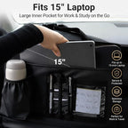 NEVERLAND Car Steering Wheel Desk for Laptop - 3-in-1 Car Tray | Fits < 15.75" Wheels, Portable, Car Desk Table Tray for Commuters and Kids, Holds 15" Laptops & 6.6 lbs Load - Image 5