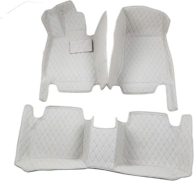 Floor Mats Compatible with Infiniti QX50 QX55 ONLY - Custom Fit Floor Liners - NOT for Q50 Q60 - All-Weather Floor Liner- Beige by ZYCHUANGYING