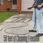 Westinghouse 50 ft PVC Pressure Washer Hose - 3400 Max PSI - For Gas and Electric Pressure Washers - Image 2