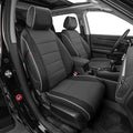 EKR Car Seat Covers for Honda HRV 2019-2022,Leatherette Full Set | Custom Fit for Honda HRV LX 2019-2022 Factory-Like Fit,360°Protection,Faux Leather(Black/Gray) by EKR