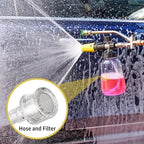 FENG PAI Foam Cannon for Pressure Washer with Dual-Connector Accessory, 7 Power Washer Sprayer Nozzles, 1/4" Quick Connect Double Tip Attachment Soap Bottle Sprayer Soap, 3600 PSI (Clear) - Image 7