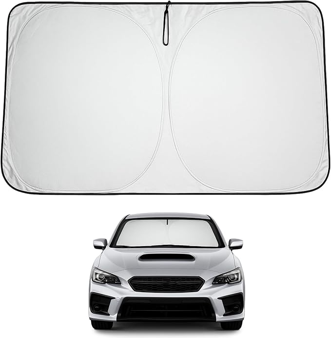 Proadsy Custom Fit 2015-2021 Subaru WRX Windshield Sun Shade, Blocks Heat | 240T Heat Shield, Drops Temp 54°F, Blocks 99% UV, Prevents Dashboard Cracking, Summer Parking & Beach Trips, Easy Twist-Fold by Proadsy