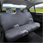 Car Back Seat Cover, Scratchproof Rear Bench Protector, Antler | Elastic fabric surface, smooth comfortable touch, washable design, fits most cars SUVs and trucks, automotive accessories by Unknown