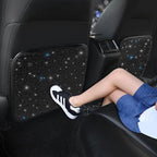Sparkling Diamond Car Kick Mats Back Seat Protector |Cute Kick Mats Protect from Dirt Mud | Seat Back Protector with Bling Crystal Rhinestone Car Interior Decor Accessories Black 2Pcs by Pirador