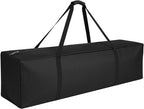 COOLBEBE 56" Sports Duffle Bag - 216L Extra Large Travel Duffel Luggage Bag | Upgrade 2-way Lockable Zippers, Heavy Duty Waterproof Long Duffle Bag for Tent Pole Camping Outdoor Moving (Black 56inch) by COOLBEBE