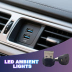 2PCS USB LED Car Interior Atmosphere Lamp, Portable Mini Vehicle Ambient Lighting Kit, Plug-in USB Interface Automotive Night Light Decor Accessories, Universal Fit - Image 6