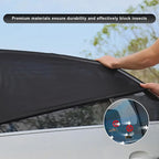 2 PCS Car Window Shades, Double-Layer Automotive Rear Side Window Sunshade Blocks UV Rays & Sun Glare, Breathable Mesh Screen Stretch Sun Protection Cover for Most SUVs - Image 3
