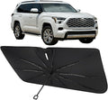 Proadsy Windshield Sun Shade Umbrella for Toyota Sequoia 2023-2026/ Toyota Tundra 2022-2025 2026, Foldable, Soft TPU Handle Spring Structure Crystal Cooling Material Protect Car from Rays & Heat by Proadsy