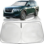 Windshield Sun Shade Sunshade Accessories Fit Nissan Pathfinder 2022-2026 | HOHUIGO Front Window Sunshade for Nissan Pathfinder Foldable Sun Visor Shield Block Out UV Rays & Heat, Keep Car Cool by HOHUIGO