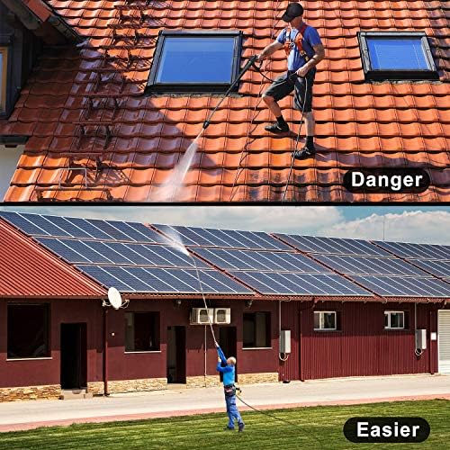 Mudder 25 Pcs 10ft Pressure Washer Extension Wand Sets for Gutter Cleaning - Image 5