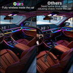 Acrylic Car Interior LED Lights, 6-in-1 Fiber Optic Ambient Lighting Kit | Wireless APP Control, 16 Million Colors, Music Sync and DIY Modes for Car Interior Decoration and Ambient Lighting - Image 5