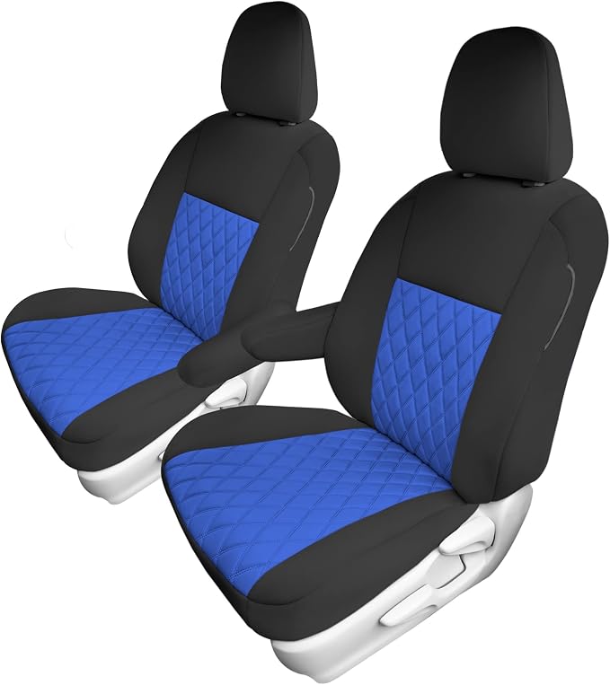 FH Group Custom Fit Car Seat Covers Specifically Made for 2011-2020 Toyota Sienna 7-8 Seater with Ultraflex Neoprene Water Resistant Automotive Seat Covers - Front Set Blue by FHGroup